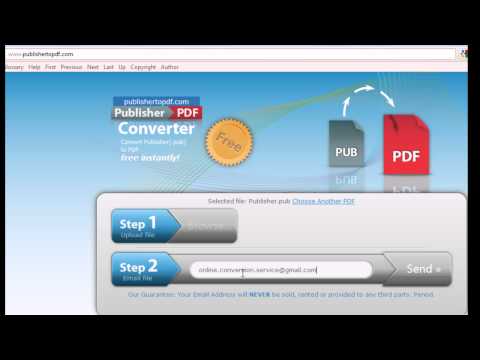 Convert Publisher (.pub) documents to PDF for Free Online - YouTube