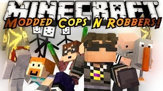 Minecraft Mini-Game : MODDED COPS N ROBBERS! WEIRD MOBS!