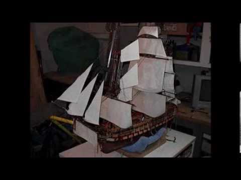 Building Wooden Model Ship Montanes by Bill - YouTube