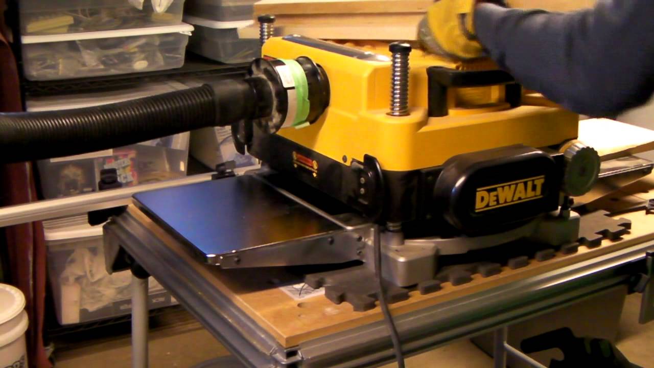 DeWalt 735x Planer with Shelix head YouTube