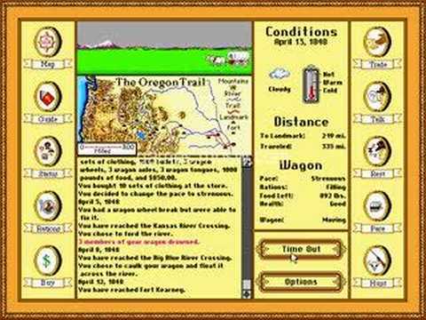 Oregon Trail deluxe PC game - YouTube