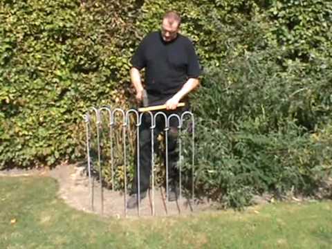 Aufbauanleitung Steck und Teichzaun aus Metallstäben YouTube