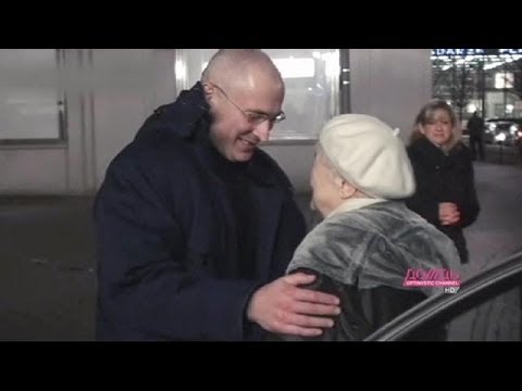 Mikhail Khodorkovsky has been reunited with his parents, a day after being released from a Russian prison and flown to Germany. 

The former tycoon has been pardoned by the man he challenged - President Vladimir Putin - and freed from a decade-long sentence.

In what is believed to be his first television interview, Khodorkovsky has recalled tough jail conditions. 

He said the only break he had was when his wife and other family members were allowed to see him for a few days. 

\