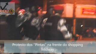 Protesto dos ''Pintas'' no shopping Midway