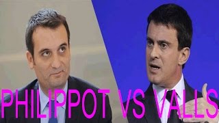 Affaire dieudonné - Florian Philippot clash violemment Manuel Valls 06 02 14 quenelle asu zoa le mur