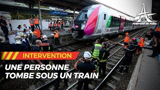 personne tombée sous un train