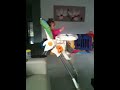 Funny 10 month baby jumping in a high chair
