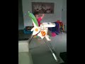 Funny 10 month baby jumping in a high chair