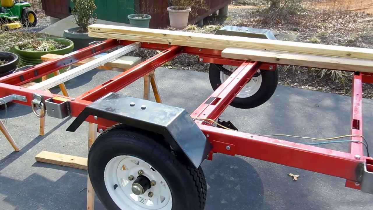  Lb. Capacity 48" x 96" Super Duty Utility Trailer Build Out - YouTube