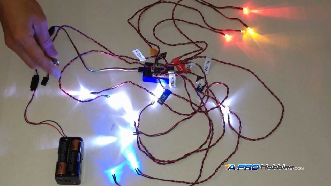 12 LED Flashing Light System for RC Cars / Trucks / Robotics / Hobby