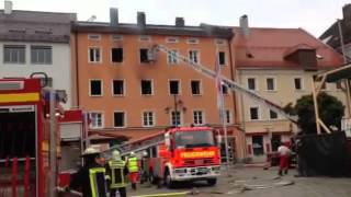 Brand am Oberen Stadtplatz in Deggendorf am 29. Juni 2014 I pnp.de