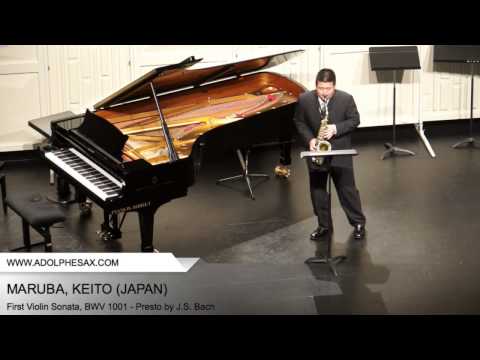 Dinant 2014 - Maruba, Keito - First Violin Sonata, BWV 1001 - Presto by J.S. Bach