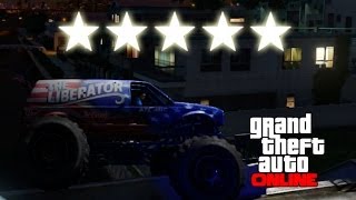 MONSTER TRUCK vs 5 ESTRELLAS |  GTA V Online