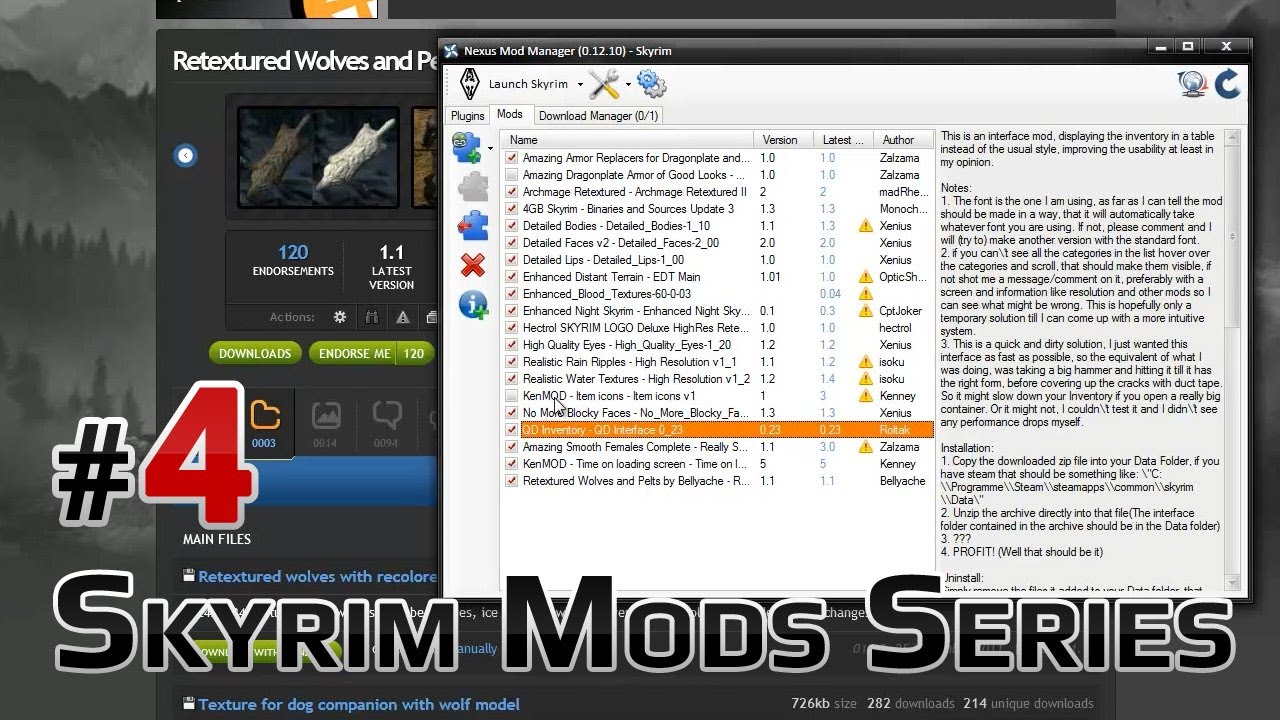Skyrim Mods Series - #4 - Nexus Mod Manager [HD] - YouTube