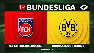 1. FC Heidenheim 1846 vs. Borussia Dortmund | Matchday 3 — Bundesliga 2025/26