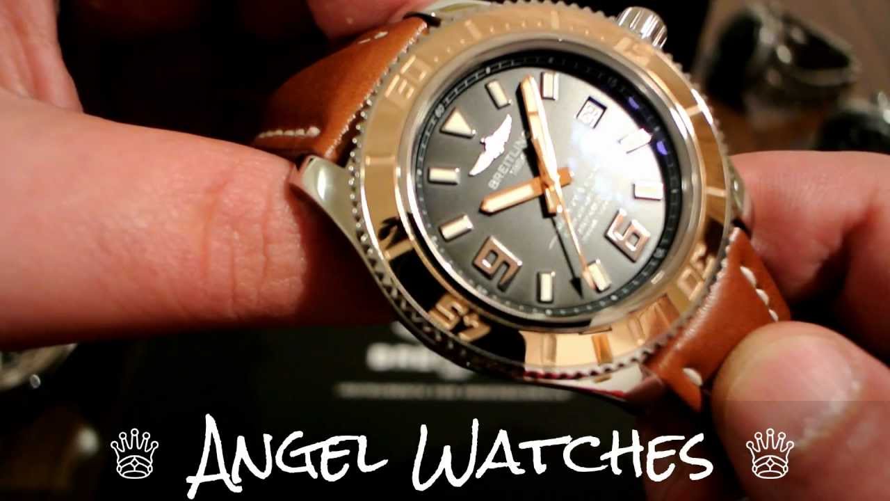Breitling Aeromarine Superocean 44 18K Rose Gold Bezel - YouTube