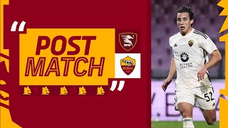 “Partita durissima ma è una vittoria che vale tanto” | EDOARDO BOVE AL TERMINE DI SALERNITANA-ROMA