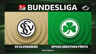 SV Elversberg vs. SpVgg Greuther Fürth | Matchday 9 — Bundesliga 2 2025/26