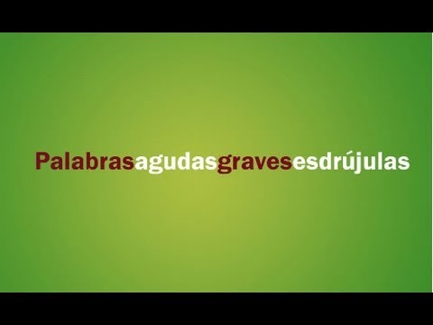 Palabras Agudas Graves Y Esdrjulas Youtube | 191 qu 233 son palabras agudas graves y esdr 250 julas youtube Palabras Agudas Graves Y Esdrjulas Youtube | 191 qu 233 son palabras agudas graves y esdr 250 julas youtube