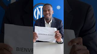 Objective reached  ✅ Bienvenue, Bonny 🖤💙?? #IMInter #Shorts