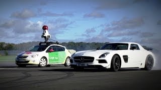 The Stig Vs. Google Street View Car - Top Gear Track now available on Google Maps!