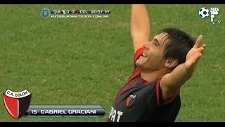 Gol de Graciani. Quilmes 0 - Colón 1. Fecha 3. Torneo Final 2014. Fútbol Para Todos