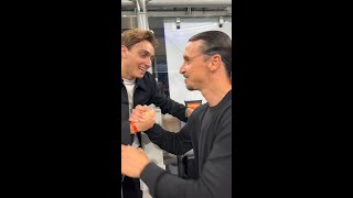 2 Swedish giants: Ibrahimović 🤝🏻?? Duplantis | #Shorts