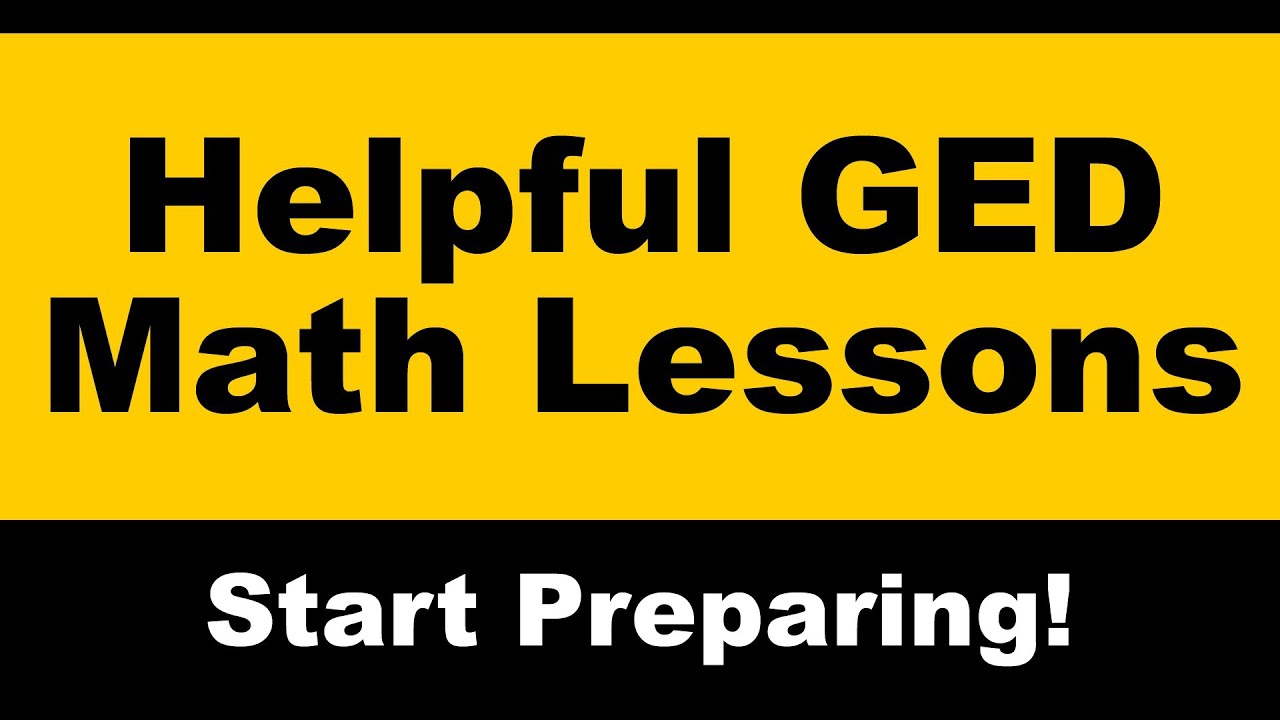 Helpful Ged Math Lessons With Percentages - Youtube