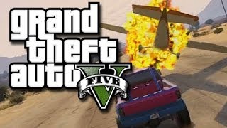 GTA 5 Online Stunts - Plane Jumping! (GTA V Fails and Funny Moments!) KYR SP33DY