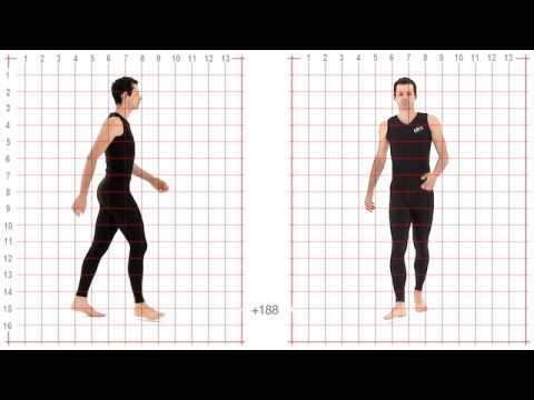 Animation Reference - Athletic Male Standard Walk - YouTube