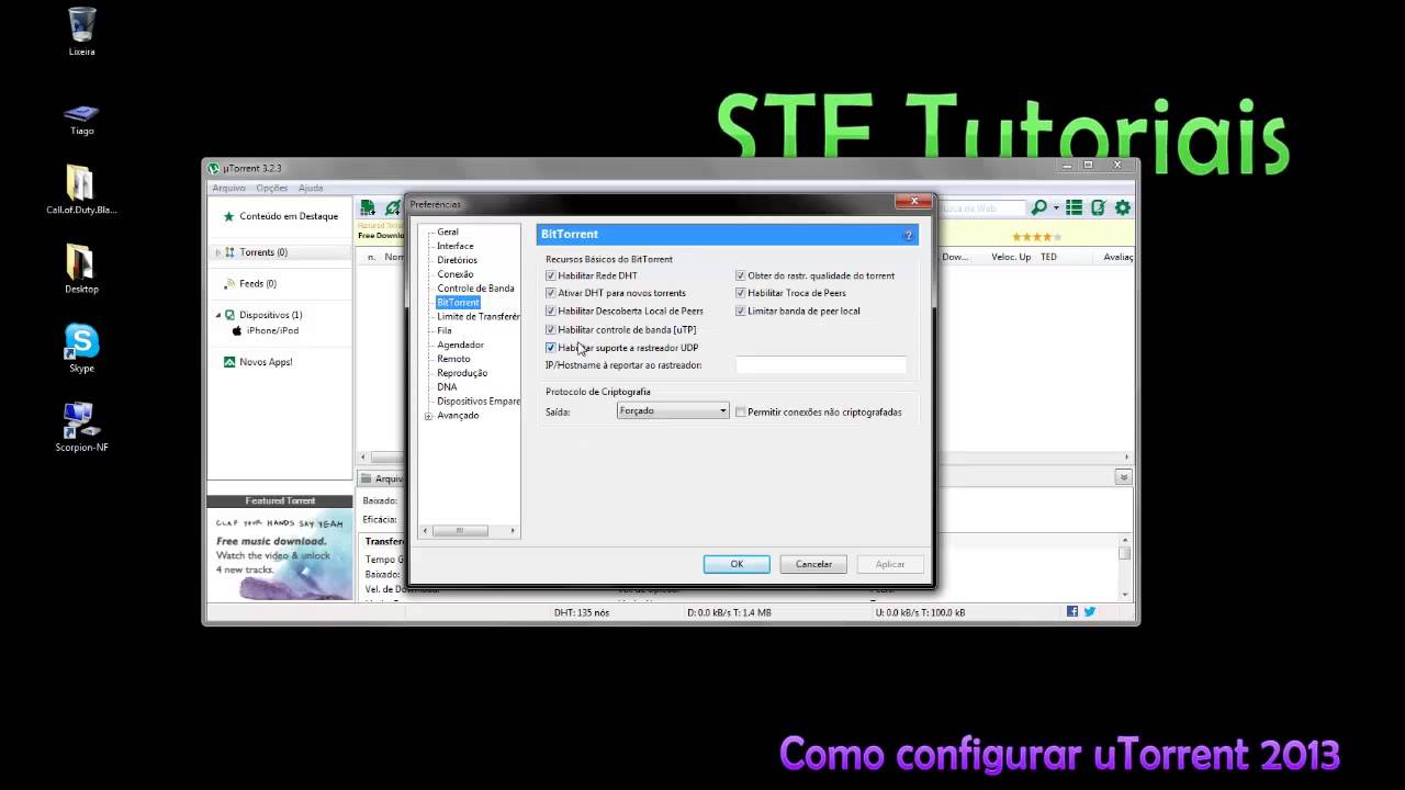 Como configurar uTorrent 3.2.3 -2013- - YouTube