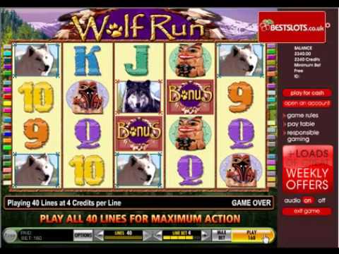 Wolf Run Slot Machine Game - YouTube