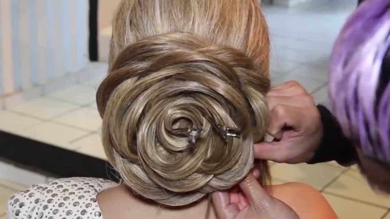 Rose hairstyle tutorial - YouTube