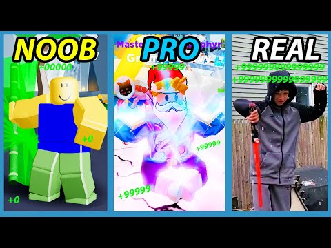 Noob VS Pro VS Real Life - Roblox Ninja Legends Version *FUNNY!*