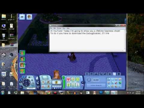 Sims 3 Cheat - 50,000 Lifetime Happiness Points - YouTube