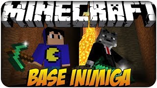 MINECRAFT GUERRA 5 - Espionando a base inimiga + base secreta