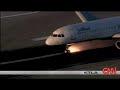 aeroplane wheel sideway during landing