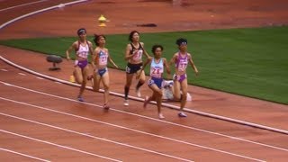 東京国体少年女子共通800m決勝 高橋ひな 2'07.19 中学新