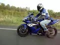 BMW M3 TURBO and YAMAHA R1 racing.