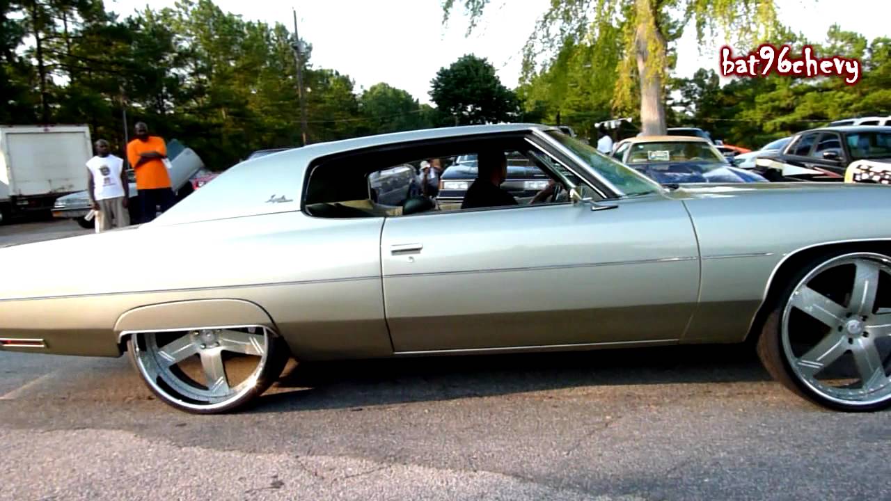 72+Impala+on+26S 72 Chevy Impala Custom Donk on 26" Forgiatos driving pass - HD ...