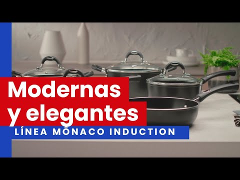 TRAMONTINA Mónaco - Batería de cocina de inducción (5 piezas)