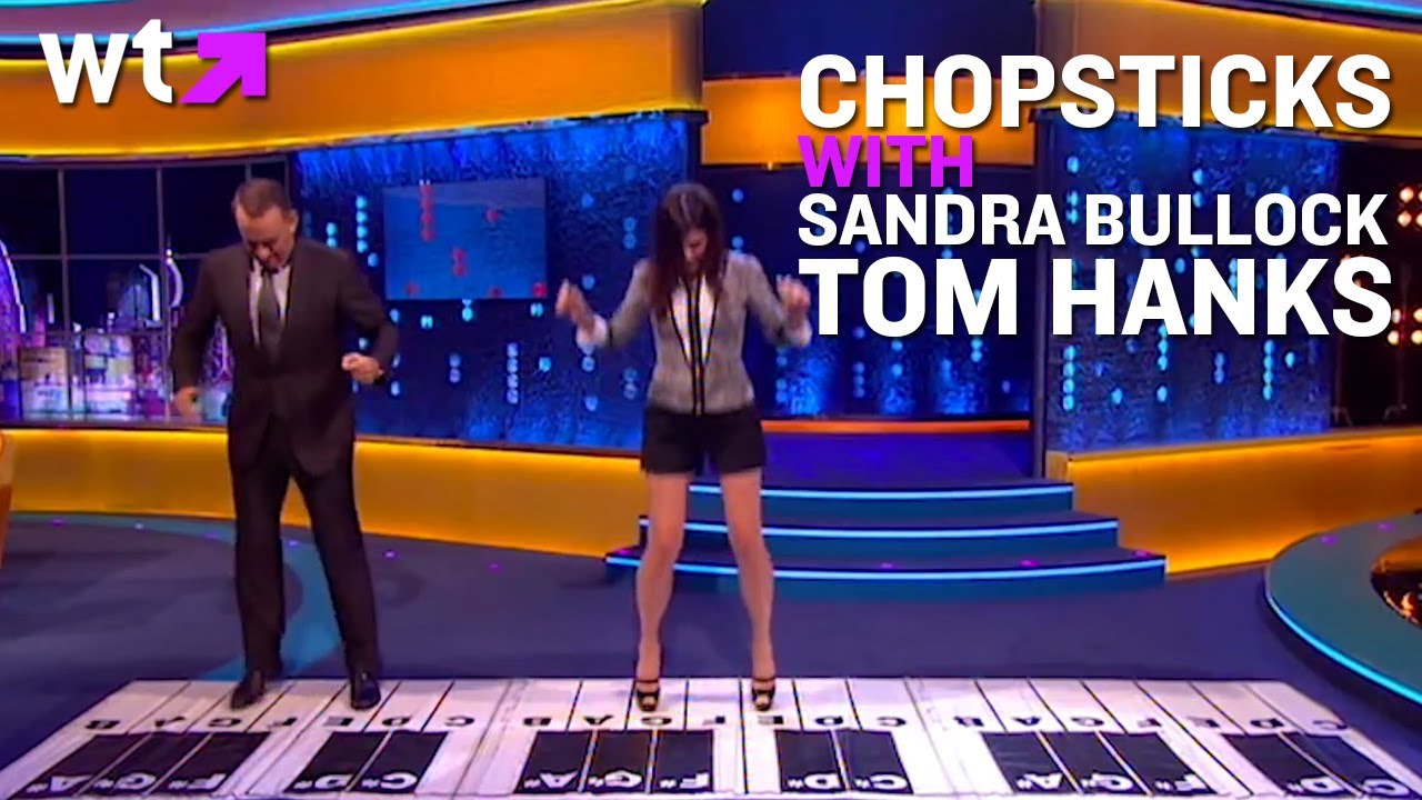 Tom Hanks, Sandra Bullock & Jonathan Ross Play Chopsticks | Best Of The