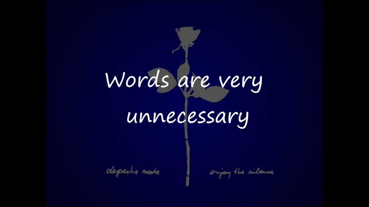 DEPECHE MODE ENJOY THE SILENCE YOU TOBE depeche mode enjoy the silence you tobe: