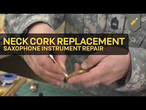 Neck Cork Replacement: Saxophone Instrument Repair