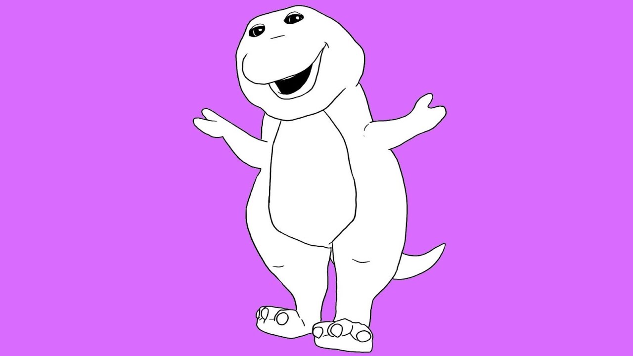 How to Draw Barney from barney and friends Barney and the Backyard Gang