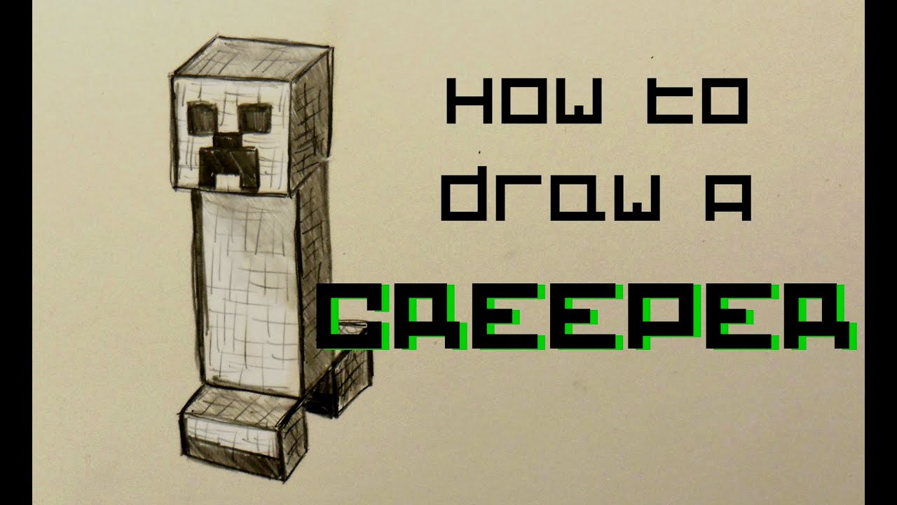 Ep. 52 How to draw a Creeper from Minecraft - YouTube