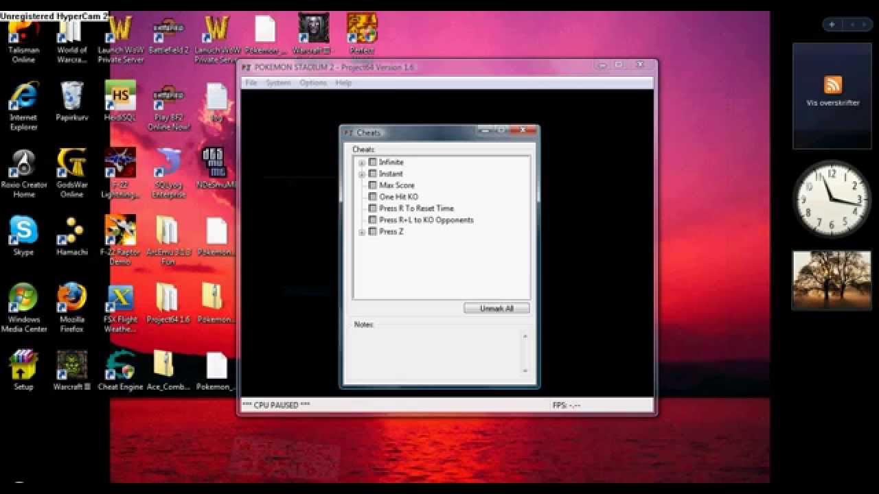 cheat activating for PJ64 (N64 emulator) - YouTube