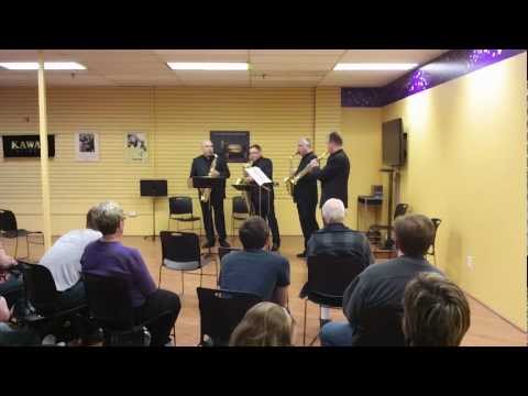 Zagreb Saxophone Quartet performs at Schmitt Music Brooklyn Center
