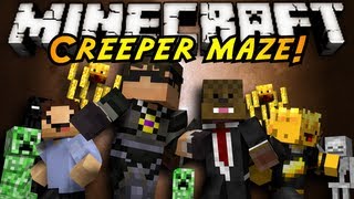 Minecraft Mini-Game : INFINITE CREEPER MAZE!