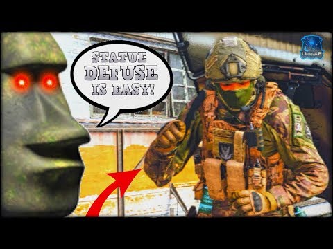 THE STATUE NINJA DEFUSE! 🗿 (Modern Warfare Funny Moments)